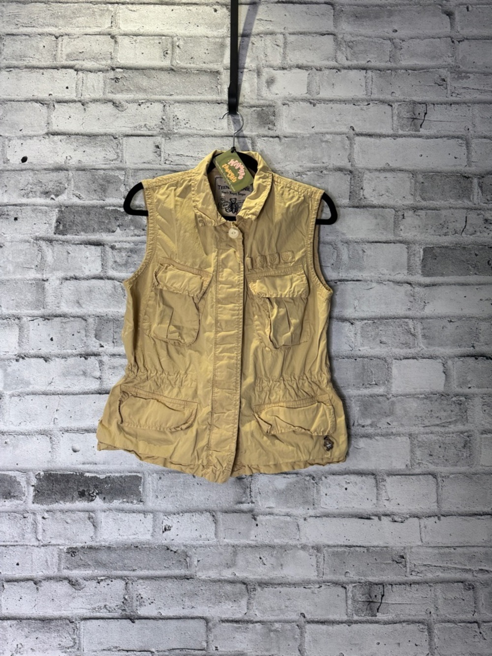 TEENIE WEENIE Women's Beige Utility Vest